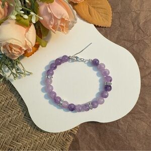 Soft Purple Beaded Bracelet